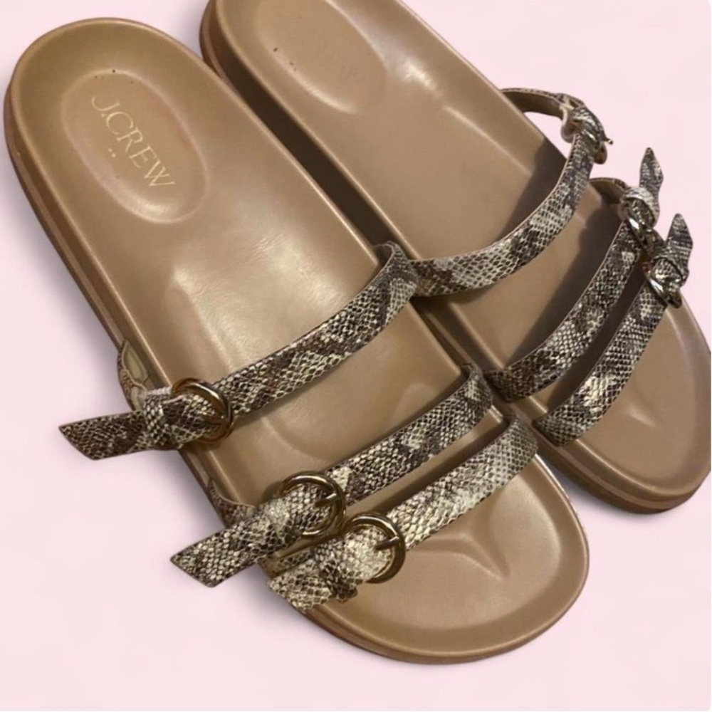 Dr. Martens Women's Tan Snake Print Sandals